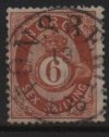 (image for) 1875 6sk Brown Posthorn F/U [4403]