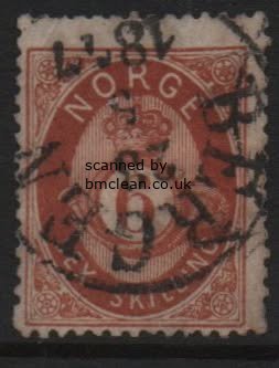 (image for) 1875 6sk Brown Posthorn F/U [4404]