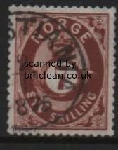 (image for) 1871 7sk Deep Brown Posthorn F/U [4602]