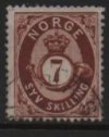 (image for) COPY 1871 7sk Brown Posthorn F/U [4604]