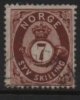(image for) COPY 1871 7sk Brown Posthorn F/U [4604]