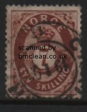 (image for) 1871 7sk Deep Brown Posthorn F/U [4605]