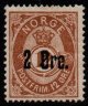 (image for) 1888 2 Øre. on 12 ö Brown