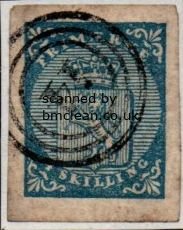 (image for) 1855 4sk Blue Numeral Cancel [1003]