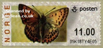 (image for) 2007 Butterfly - Scarce Copper 11.00 Kr.
