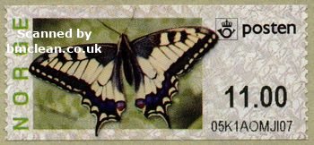 (image for) 2007 Butterfly - Swallowtail 11.00 Kr.