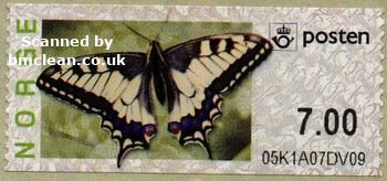 (image for) 2007 Butterfly - Swallowtail 7.00 Kr.