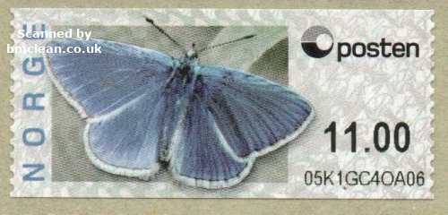 (image for) 2008 Butterfly - Common Blue 11.00 Kr.