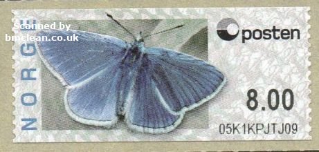 (image for) 2008 Butterfly - Common Blue 7.00 Kr.
