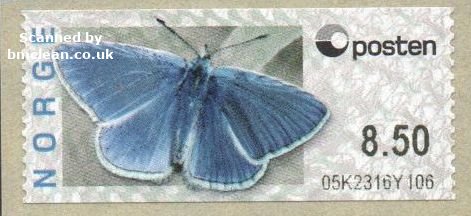 (image for) 2008 Butterfly - Common Blue 8.50 Kr.
