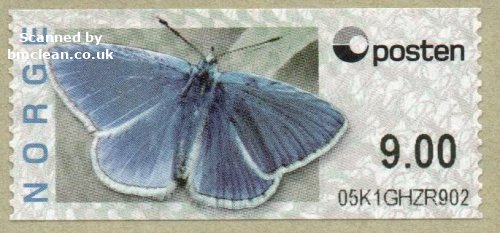 (image for) 2008 Butterfly - Common Blue 9.00 Kr.