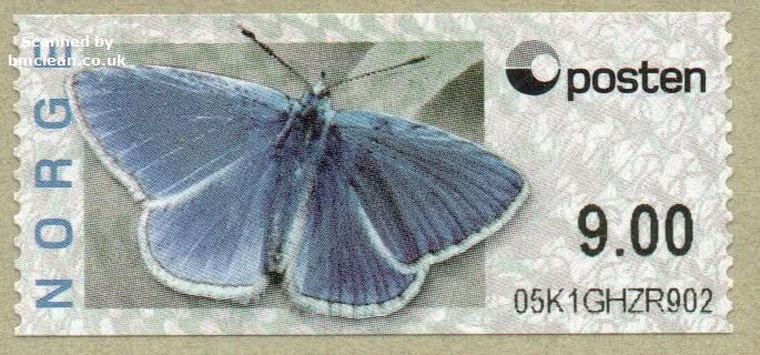 (image for) 2008 Butterfly - Common Blue 9.00 Kr.
