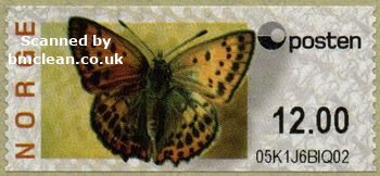 (image for) 2008 Butterfly - Scarce Copper 12.00 Kr.