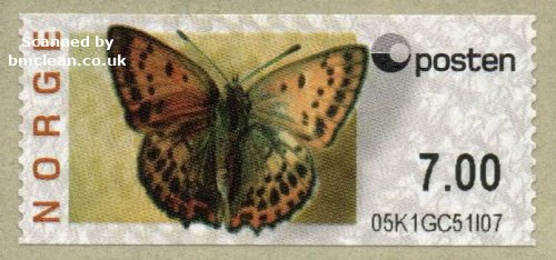 (image for) 2008 Butterfly - Scarce Copper 7.00 Kr.