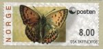 (image for) 2008 Butterfly - Scarce Copper 8.00 Kr.