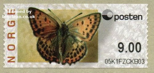 (image for) 2008 Butterfly - Scarce Copper 9.00 Kr.