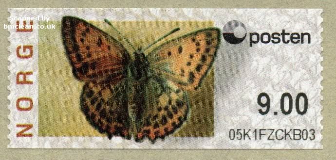 (image for) 2008 Butterfly - Scarce Copper 9.00 Kr.