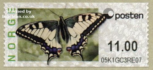 (image for) 2008 Butterfly - Swallowtail 11.00 Kr.
