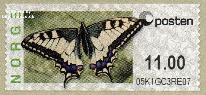 (image for) 2008 Butterfly - Swallowtail 11.00 Kr.