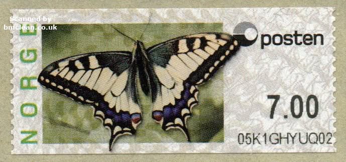 (image for) 2008 Butterfly - Swallowtail 7.00 Kr.