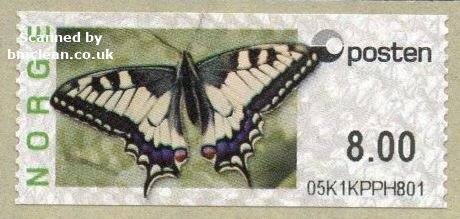 (image for) 2008 Butterfly - Swallowtail 8.00 Kr.