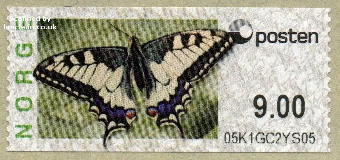 (image for) 2008 Butterfly - Swallowtail 9.00 Kr.