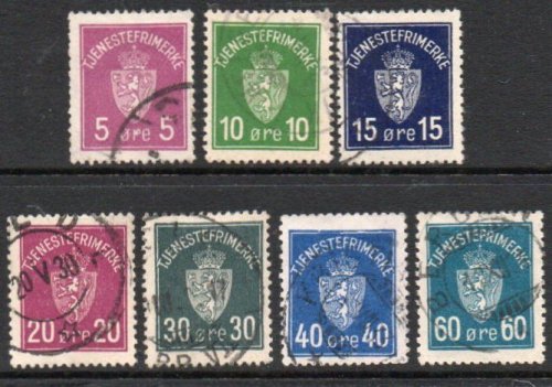 (image for) 1925 to 1929 Officials Set (F/U)