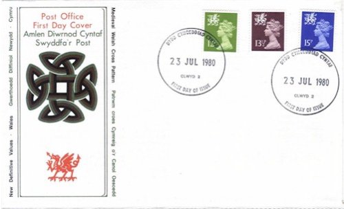 (image for) 1980 Wales 12p 13½p 15p