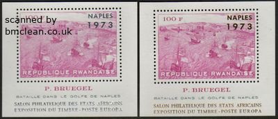 (image for) 1973 Naples Stamp Exhibition (M/S x2)