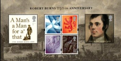 (image for) 2009 Robert Burns (M/S)