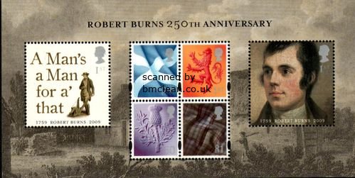 (image for) 2009 Robert Burns (M/S)