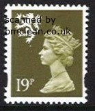 (image for) 19p Bistre Band on Right