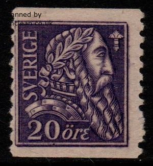 (image for) 1921 Liberation of Sweden 20ø Violet