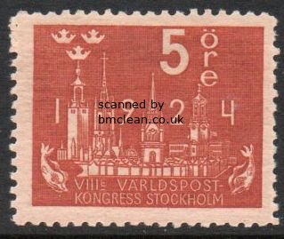 (image for) 1924 8th U.P.U. Congress 5ø Brown