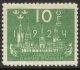 (image for) 1924 8th U.P.U. Congress 10ø Green