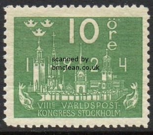 (image for) 1924 8th U.P.U. Congress 10ø Green