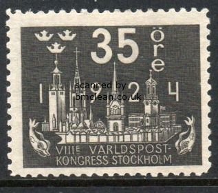 (image for) 1924 8th U.P.U. Congress 35ø Black