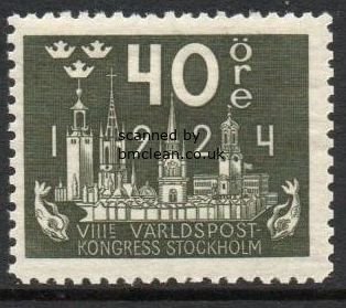 (image for) 1924 8th U.P.U. Congress 40ø Olive Green