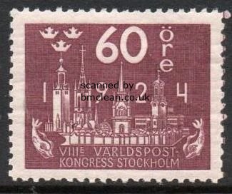 (image for) 1924 8th U.P.U. Congress 60ø Claret