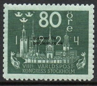 (image for) 1924 8th U.P.U. Congress 80ø Green