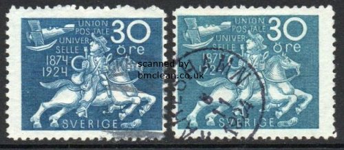 (image for) 1924 50th Anniversary of U.P.U. 30ø Blue (Both Shades)