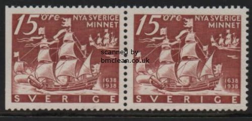 (image for) 1938 New Sweden 15ø (Pair 3+4)