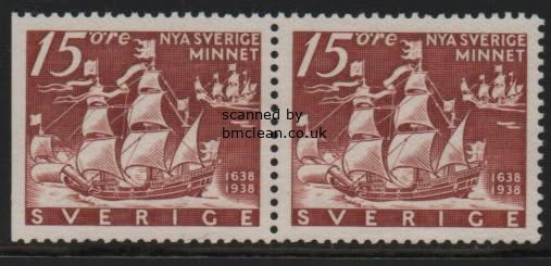 (image for) 1938 New Sweden 15ø (Pair 3+4)