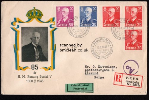 (image for) 1943 85th Birthday (FDC)