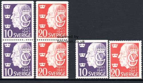 (image for) 1947 King Gustav V (Booklet Stamps)