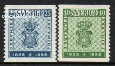 (image for) 1955 First Postage Stamps