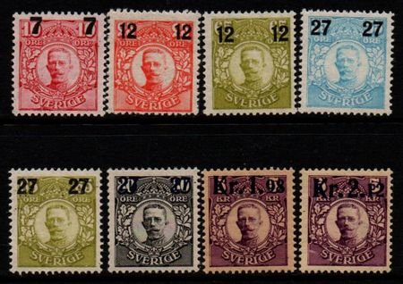 (image for) 1917/18 Surcharges Set