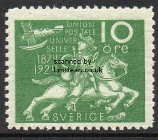 (image for) 1924 50th Anniversary of U.P.U. 10ø Green