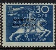 (image for) 1924 50th Anniversary of U.P.U. 30ø Blue