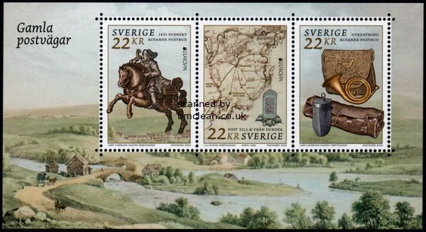 (image for) 2020 Europa Postal Routes M/S